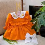 کد 1482 پیراهن طرح گل ناز