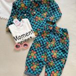 کد ۱۴۹۹ سه تیکه وارداتی جین گل های گوانجو