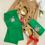 کد ۱۵۳۷ ست بلوز شلوار طرح دخترک