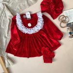 کد ۱۵۵۷ پیراهن مخمل پرنسسی