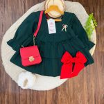 کد ۱۵۹۵ پیراهن طرح مارال سبز