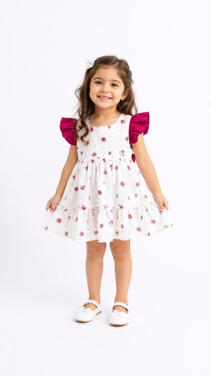 IMG-20260710-WA0002 کد ۳۳۹۱ پیراهن دختر طرح ستیا - Image 1