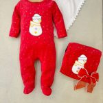 کد ۱۶۲۳ بادی مخمل وارداتی گلدوزی قرمز