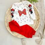 کد ۱۶۳۴ بلوز شلوار میکی موس خالخالی