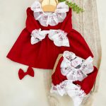 کد ۱۶۳۳ پیراهن کبریتی قرمز طرح مهوا