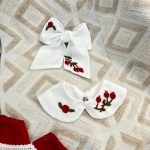 کد ۱۶۳۸ گلسر بزرگ گلدوزی شده طرح درخت و انار