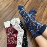 کد ۱۶۴۴ جوراب مادر و دختری گل گلی