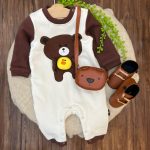 کد 1664 سرهمی وارداتی طرح خرس جوجه بغل