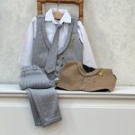 کد ۱۶۸۹ ست چهارتیکه جلیقه شلوار پسرانه