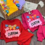 کد 1812 بلوز شلوار طرح پروانه و کفشدوزک