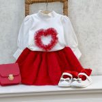 کد ۱۷۰۱ بلوز دامن قلب توری