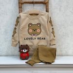 کد ۱۷۱۱ بلوز شلوار طرح خرس ناز