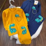 کد 1433 بلوز شلوار دایناسور آبی