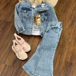 کد ۱۷۵۱ سه تیکه جین طرح COCO BIANCA