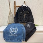 کد ۱۷۶۶ کت و شلوار جین طرح بارسلون