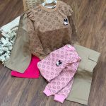 کد ۱۷۷۴ بلوز شلوار طرح ستاره های رنگارنگ