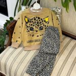 کد ۱۷۹۸ بلوز شلوار گربه پلنگی