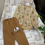 بلوز شلوار باطرح فیل و گورخر و شیر