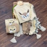 کد ۱۸۲۱ بلوز شلوار طرح قلعه حیوانات