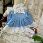 کد ۱۸۴۷ پیراهن طرح سوین آبی