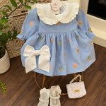 کد 1872 پیراهن طرح آبی دربار