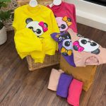 کد ۱۸۸۳ بلوز شلوار خرس پنجه سفید