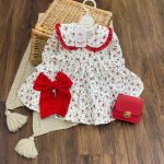 کد ۱۸۸۶ پیراهن طرح گل گلی دبل فیس