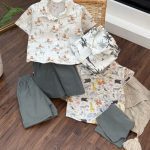 کد ۱۹۴۹ بلوز شلوارک لینن پسرانه