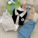 کد 1962 ست بلوز شلوار + کراوات وارداتی