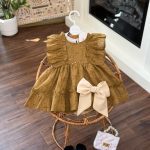 کد ۱۹۶۶ پیراهن سوزندوزی موکا لایک