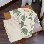 کد ۱۹۷۴ تیشرت شلوارک برگ سبز