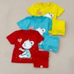 کد ۲۰۱۳ تیشرت شلوارک خرس نشسته قلبی