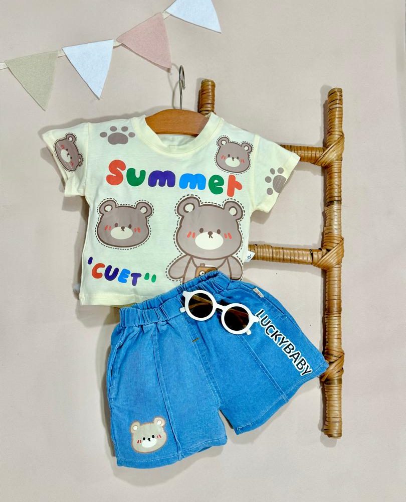 کد ۲۱۳۹ تیشرت شلوارک وارداتی CUTE