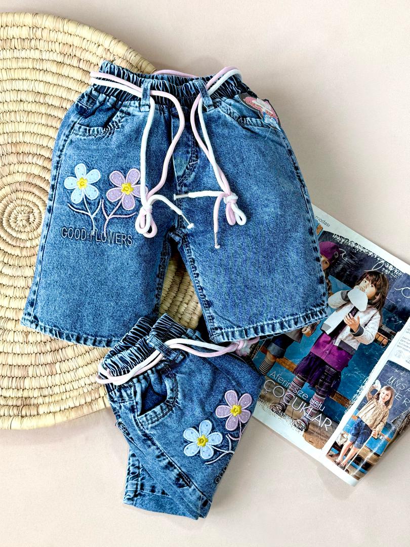 کد ۲۱۳۵ شلوارک بگ طرح گل