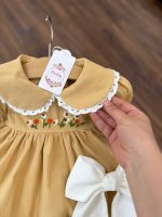 کد ۲۱۵۴ پیراهن لینن گلدوزی طرح رستا - Image 2