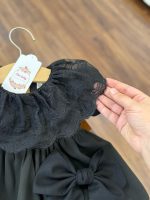 کد ۲۱۵۵ پیراهن مازاراتی مشکی یقه گیپور - Image 5