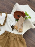 کد 2240 بلوز شلوارک لینن اسلپ - Image 4