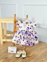 کد 2343 طرح کلارا بنفش