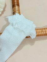 کد ۲۳۵۷ جوراب ساق بلند توری وارداتی طرح ملانیا - Image 5