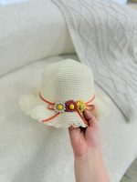 کد ۲۳۶۹ کلاه کنفی گلدار - Image 5