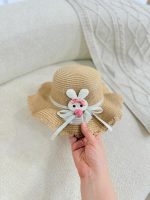 کد ۲۳۶۹ کلاه کنفی گلدار - Image 4