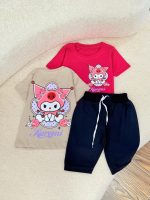 کد ۲۳۷۷ تیشرت شلوار کرومی نشسته - Image 4