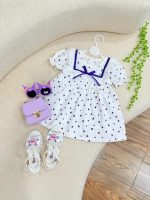 کد ۲۳۸۲ پیراهن وارداتی قلب بنفش