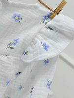 کد 2397 پیراهن موسلین طرح آبی زیبا - Image 6