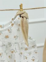 کد ۲۴۴۰ تاپ شلوارک موسلین طرح ایوا (رنگ موکا) - Image 5