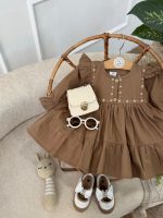 کد 2479 پیراهن لینن گلدوزی طرح الگا - Image 5