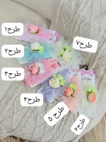 کد ۲۴۵۲ هدهای گل برجسته مروارید دار - Image 2