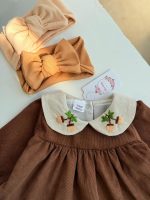 کد ۲۵۰۴ پیراهن یقه گلدوزی طرح دلوین - Image 2