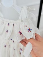 کد ۲۵۳۶ پیراهن سوزندوزی سفید طرح کیانا - Image 4