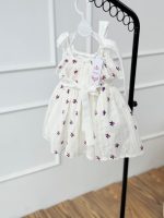 کد ۲۵۳۶ پیراهن سوزندوزی سفید طرح کیانا - Image 6